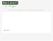 Tablet Screenshot of maclarens.com